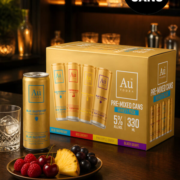 Au Vodka Variety Pack 330ml 8pk