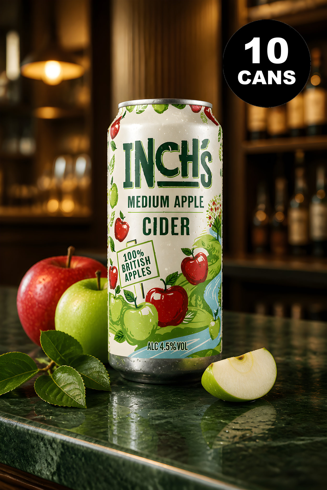Inch's Medium Apple Cider 440ml 10pk