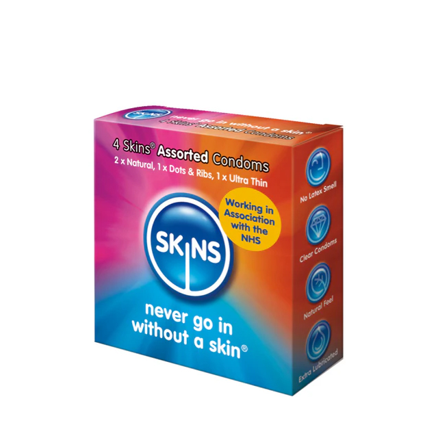 Skins Assorted Condoms 4pk